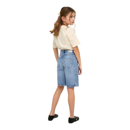 Only Bermuda Jeans Ragazza Vita Alta KOGSONNY 15364157 Blu Chiaro