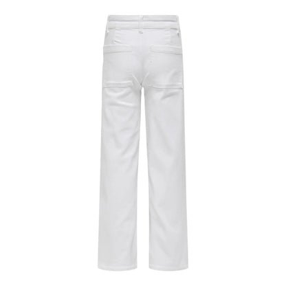 Only KOGSYLVIE 15340460 Jeans Wide Leg Ragazza Bianco