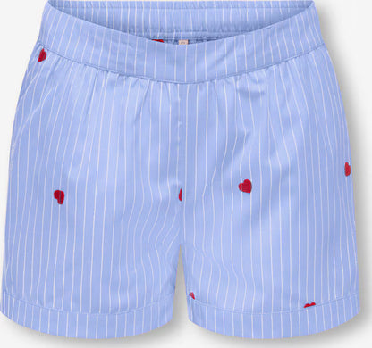 Only Pantaloncino Ragazza KOGNEW LINA STRIPE Blu - 15374449