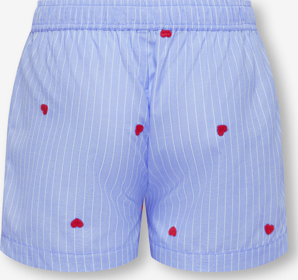 Only Pantaloncino Ragazza KOGNEW LINA STRIPE Blu - 15374449