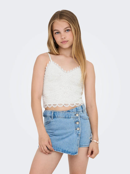 Only canotta da ragazza KOGHONEY 15325740 bianco