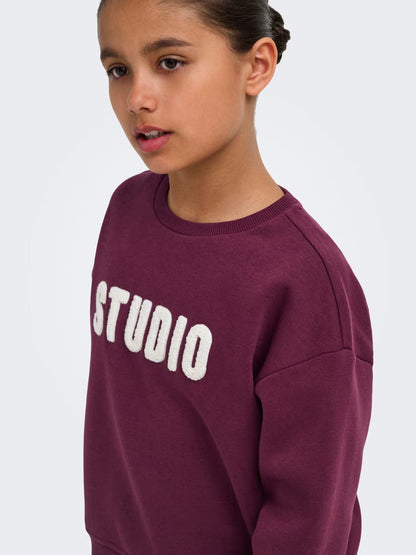 Only KOGSWEAT Felpa Girocollo Ragazza Rossa - 15353354