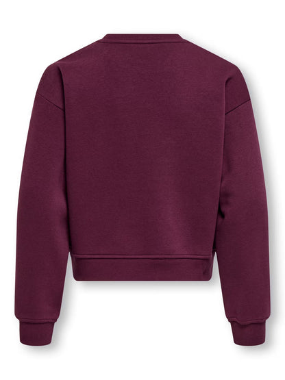 Only KOGSWEAT Felpa Girocollo Ragazza Rossa - 15353354
