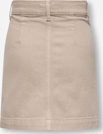 Only Minigonna Ragazza KOGAMAZING COL Jeans Beige - 15372347