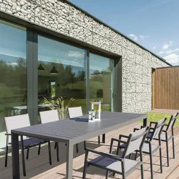 Tavolo allungabile Houston struttura in alluminio 135/180 x 70