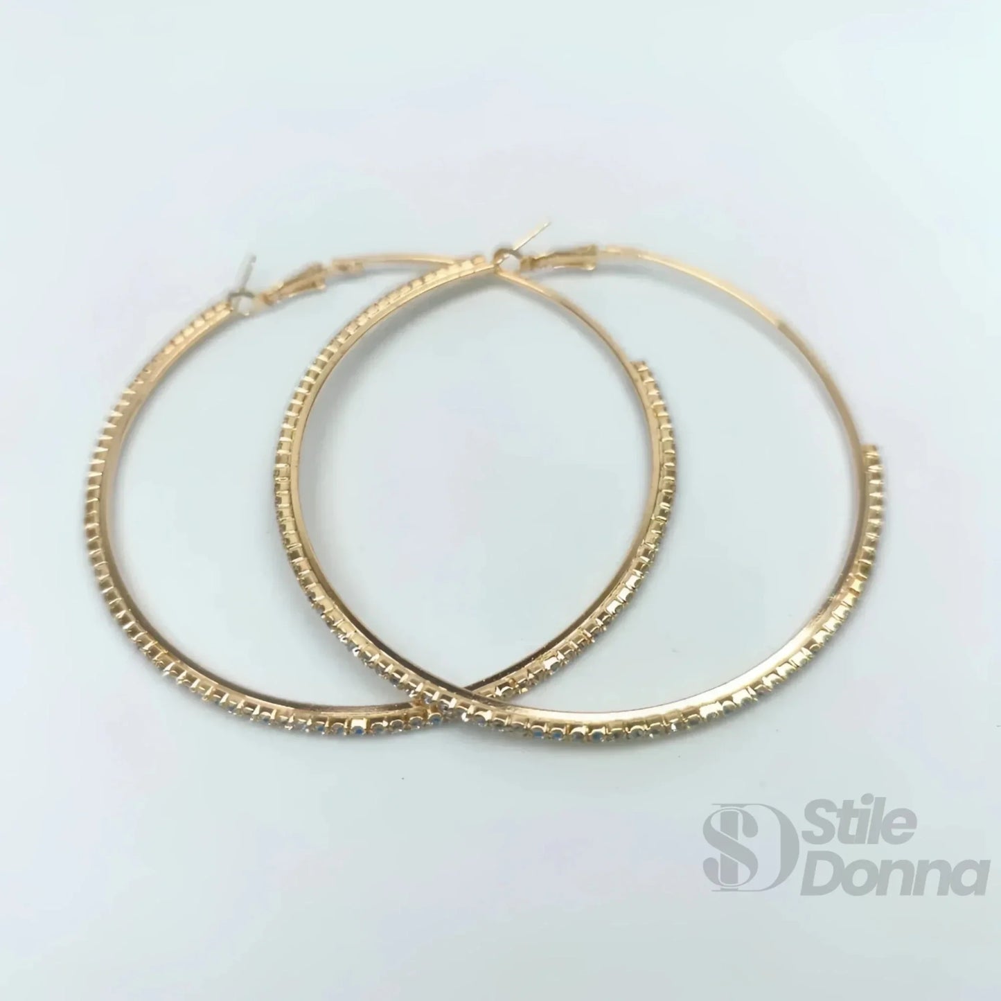 Stile Donna Bags - Orecchini a Cerchio Testurizzati