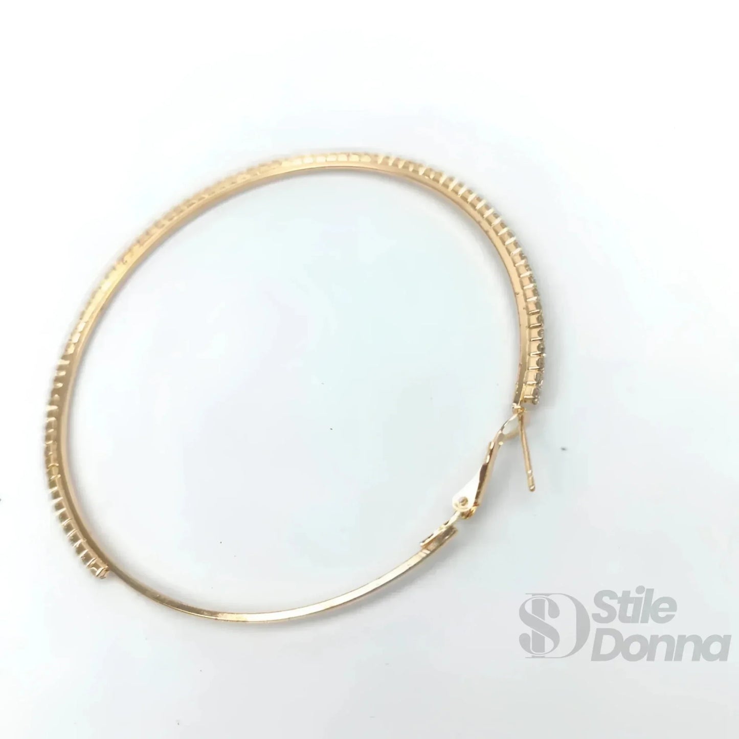 Stile Donna Bags - Orecchini a Cerchio Testurizzati