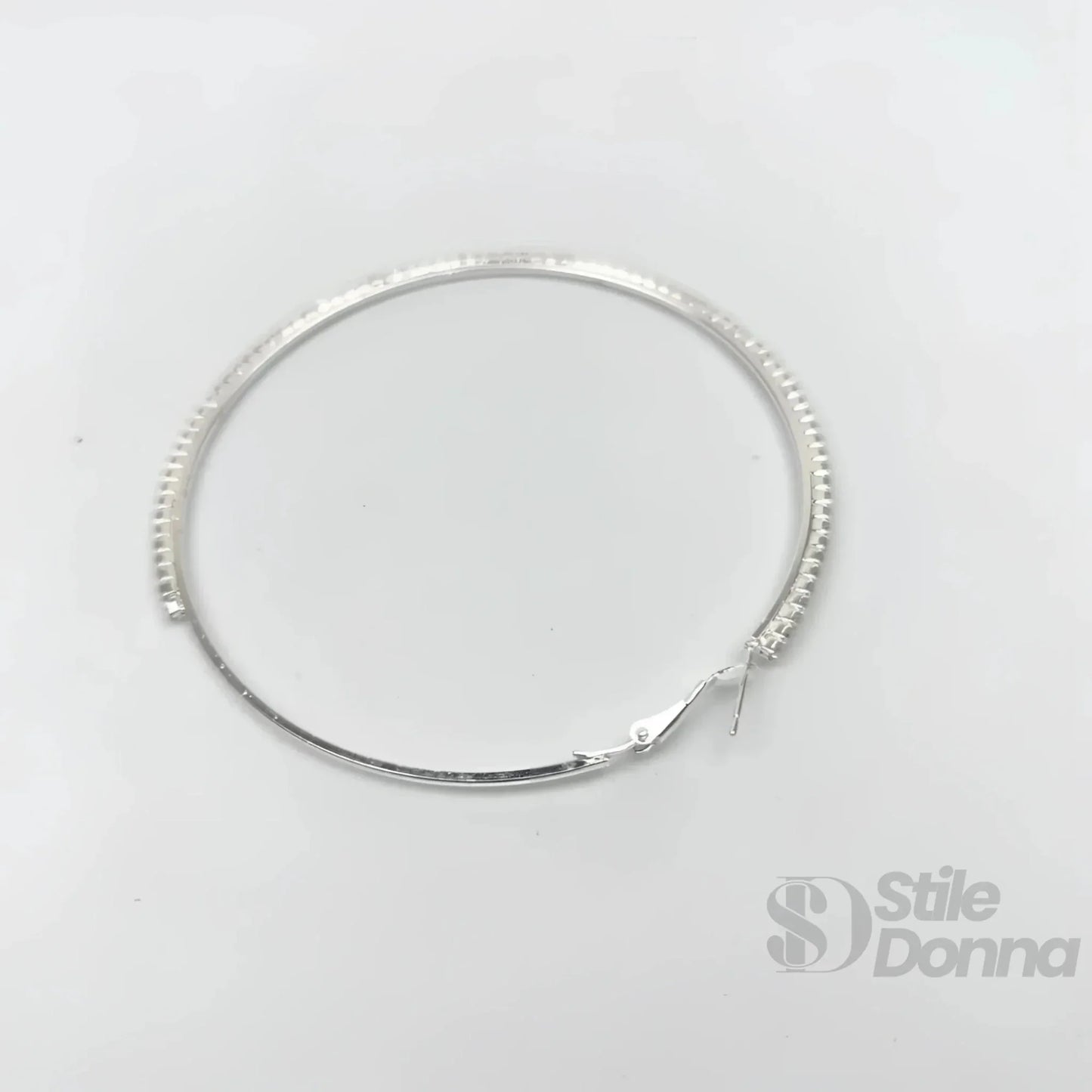 Stile Donna Bags - Orecchini a Cerchio Testurizzati