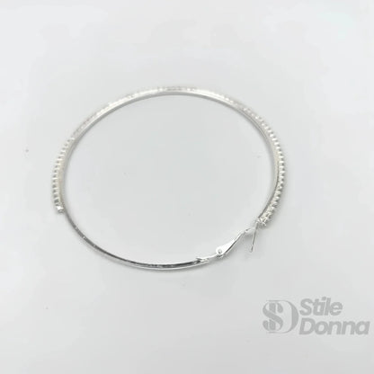 Stile Donna Bags - Orecchini a Cerchio Testurizzati