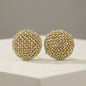 Stile Donna Bags - Golden Dome Stud Earrings