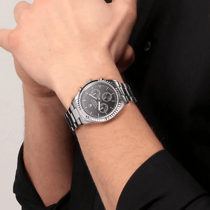 Maserati Uhr Competizione R885310023 – aus Edelstahl mit schwarzem Zifferblatt