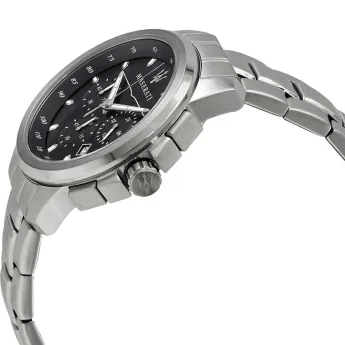Maserati Successo Chronograph Schwarz 44mm – Sportlicher Grips und kühnes Design
