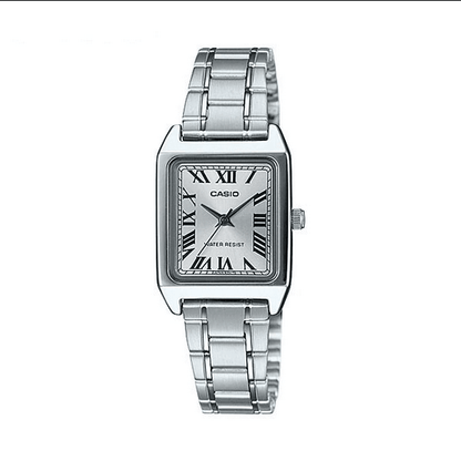 Orologio Casio per donna color argento, LTP-V007D-7B, con numeri romani