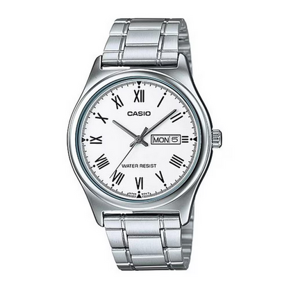 Orologio Casio MTP‑V006D‑7B – Acciaio con giorno & data