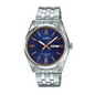 Casio MTP-1335D-2A2 – Men's Watch 38mm Case, Steel, Blue Dial, Day and Date, 50m