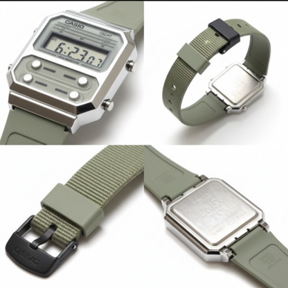 Orologio Casio A100WEF-3A Digitale Vintage Unisex