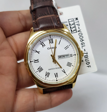 Orologio Uomo Casio Analogico Acciaio Elegante MTP-V006GL-7B