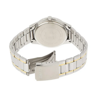 Casio MTP-1381G-9A – Orologio Uomo Acciaio IP Oro Beige Quadrante Giorno-Data