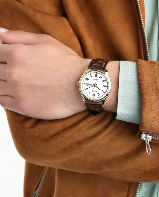 Orologio Uomo Casio Analogico Acciaio Elegante MTP-V006GL-7B