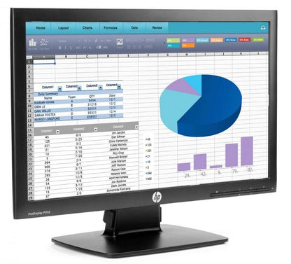 HP Monitor P202 20" HD LED VGA / DisplayPort Schwarz K7X27AA - Generalüberholt Klasse A