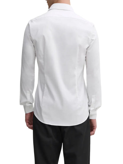 Calvin Klein men's slim fit long sleeve white shirt