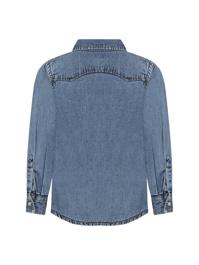 Diesel Ceko long-sleeved blue wash denim shirt