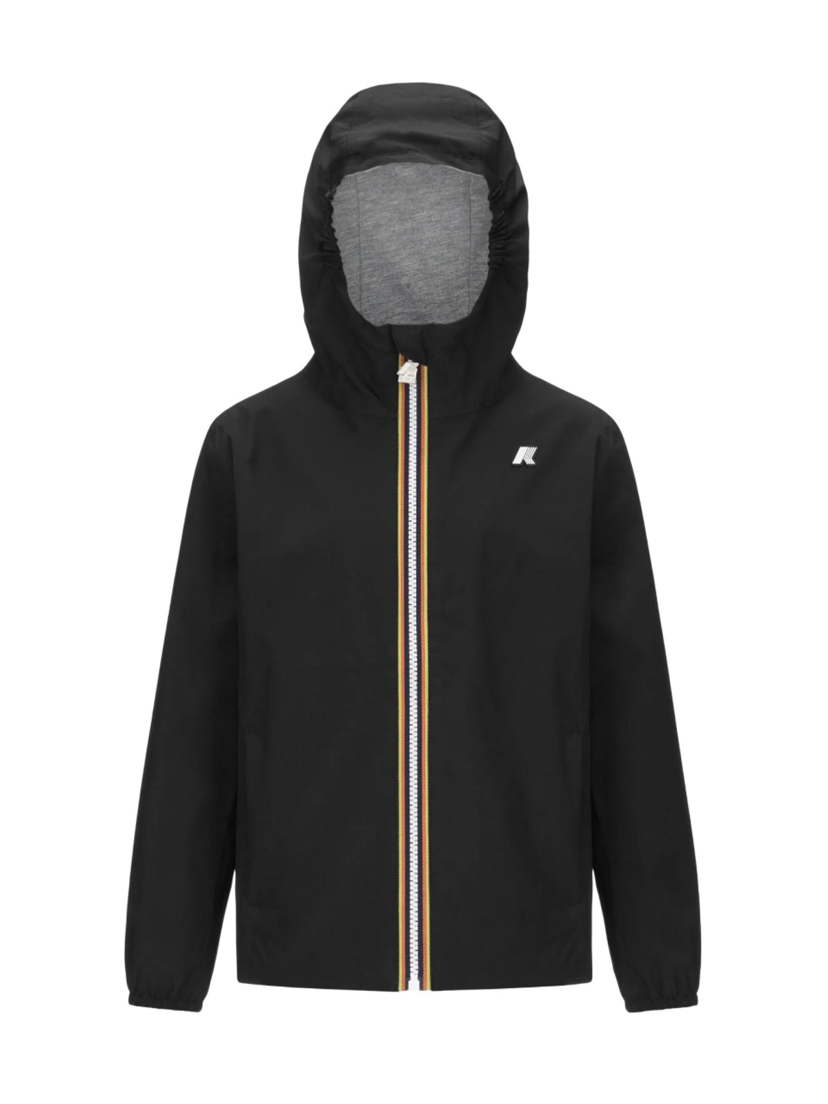 K-Way Marguerite black lightweight windbreaker jacket