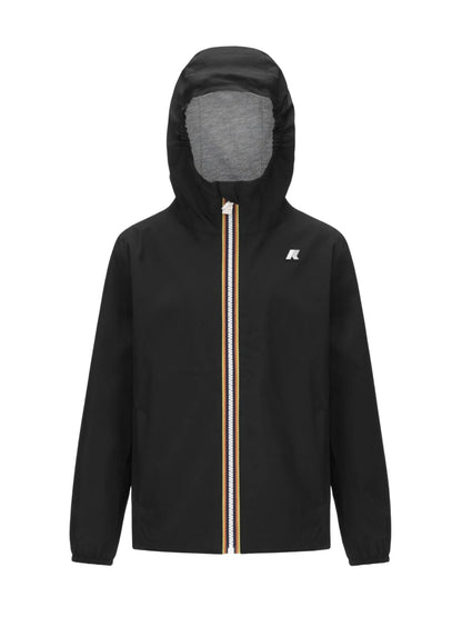 K-Way Marguerite black lightweight windbreaker jacket