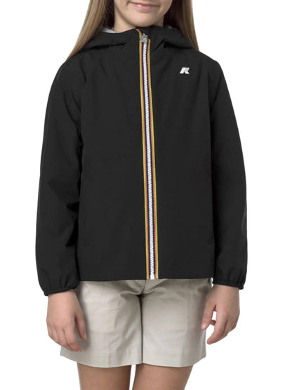 K-Way Marguerite black lightweight windbreaker jacket