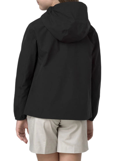 K-Way Marguerite black lightweight windbreaker jacket