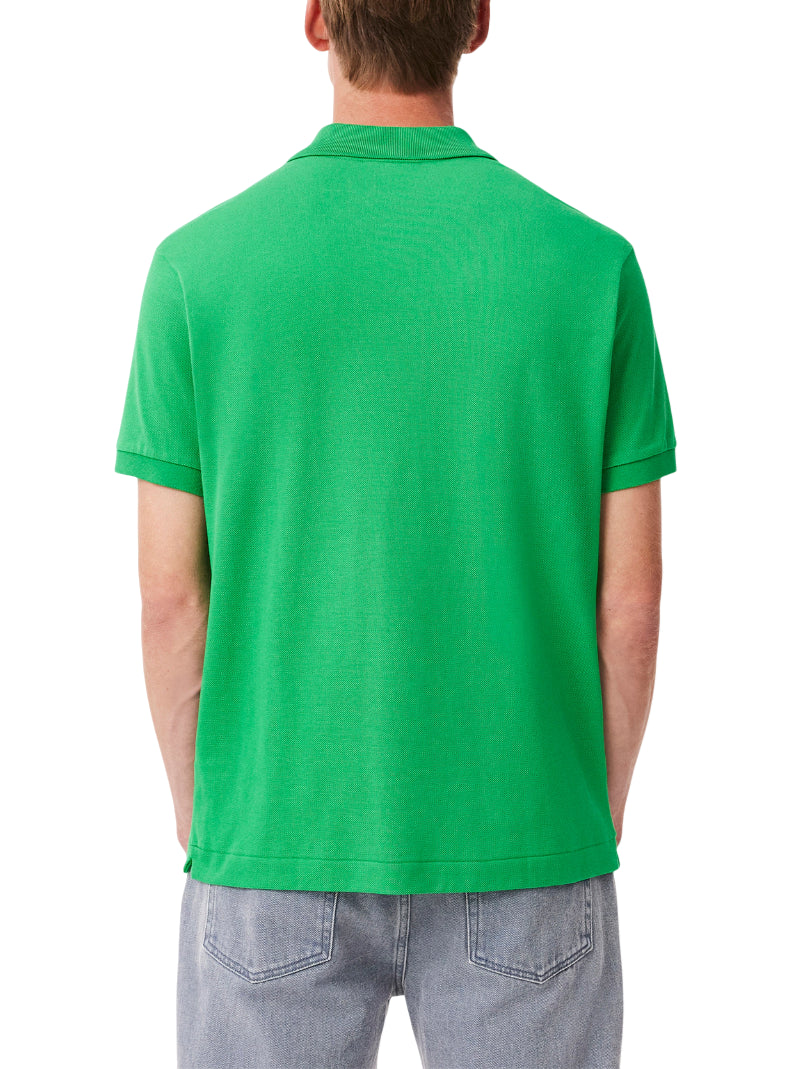Lacoste men's short-sleeved 12.12 polo in green pique