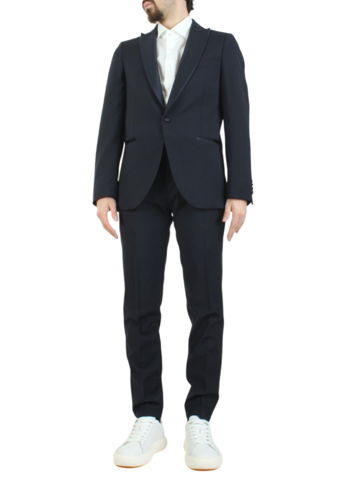 Mulish men's single-breasted blue suit
