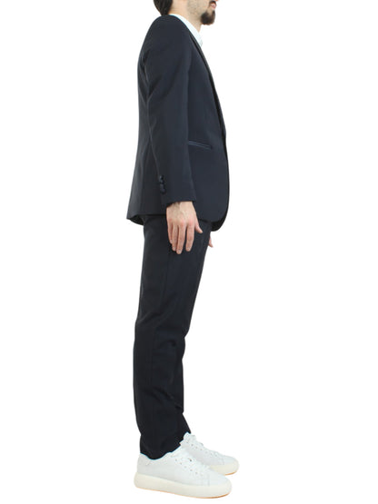Mulish men's single-breasted blue suit