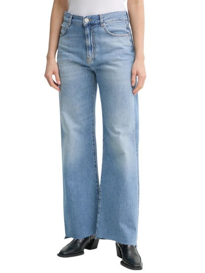 Pinko Wanda wide-leg jeans in blue wash