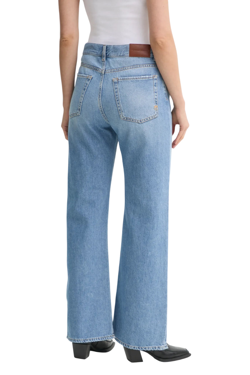 Pinko Wanda wide-leg jeans in blue wash