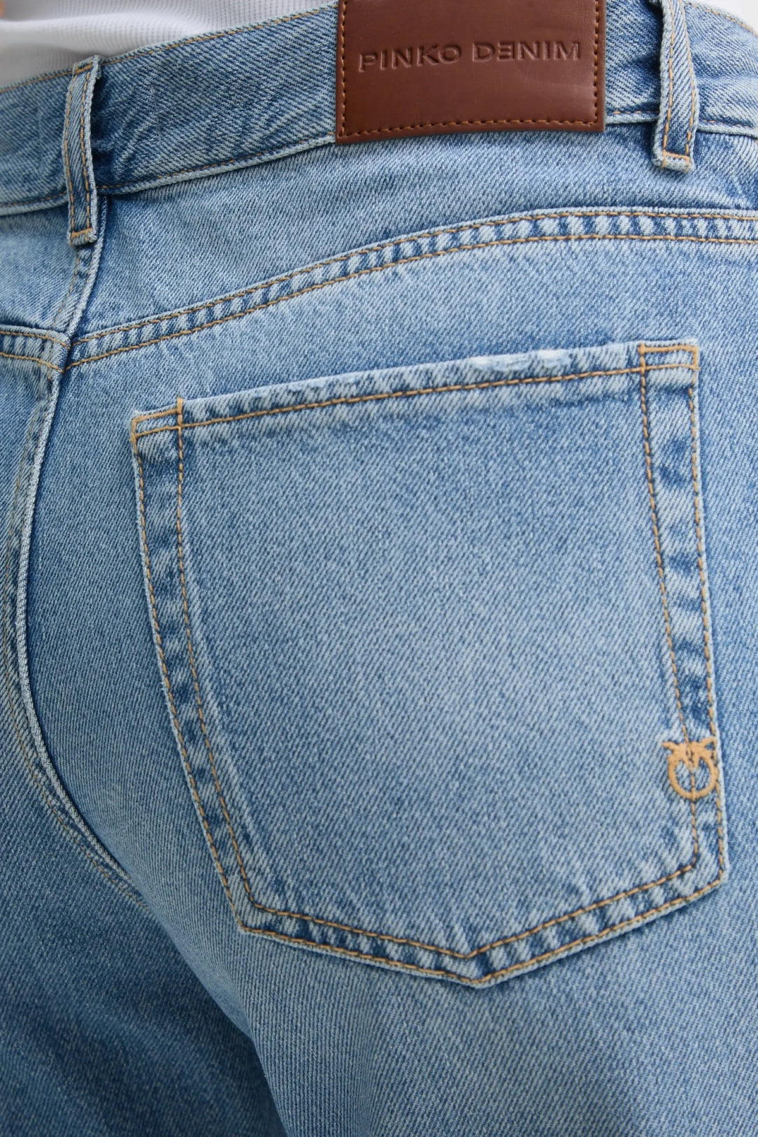 Pinko Wanda wide-leg jeans in blue wash