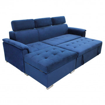 Divano componibile design moderno con chaise longue