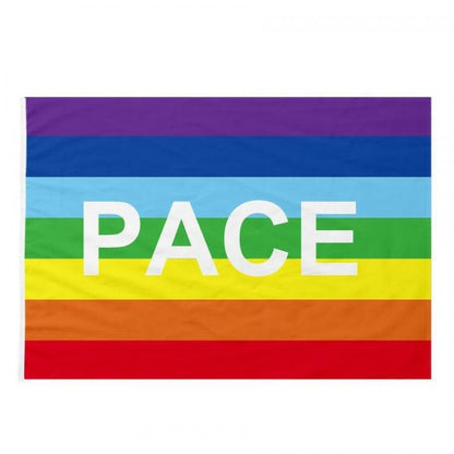 REGENBOGENFRIEDENSFAHNE 90x150cm ÖSE PAZIFISTISCHE FAHNE PEACE MEHRFARBIG