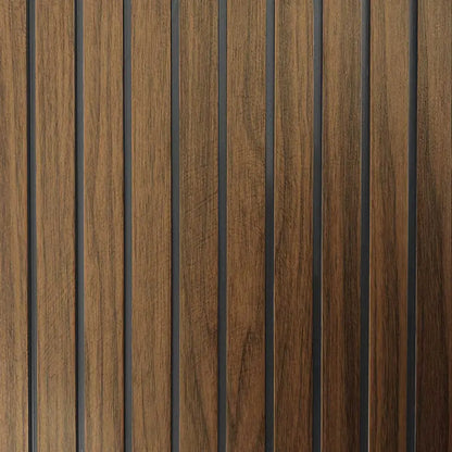 Pannello Murale in PVC con Doghe Effetto Legno 3D