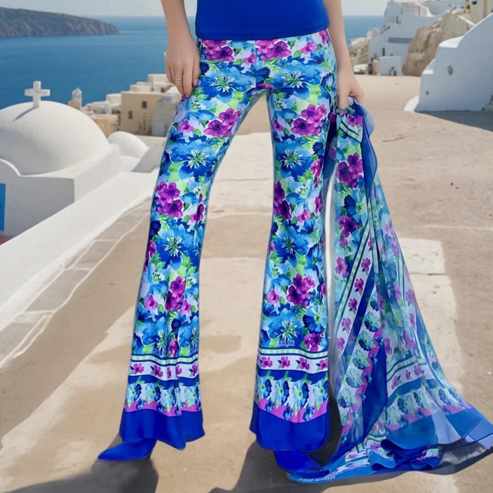 Panta Zampa Flowers Bluette