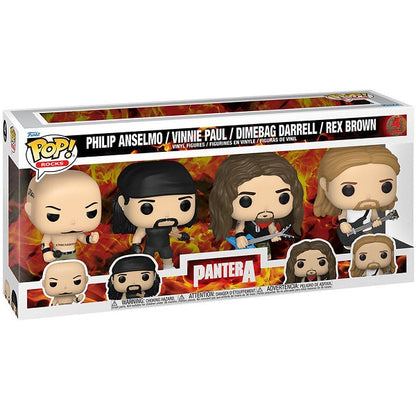 Funko Pop! Rocks Pantera – Philip Anselmo Vinnie Paul Dimebag Darrell Rex Brown