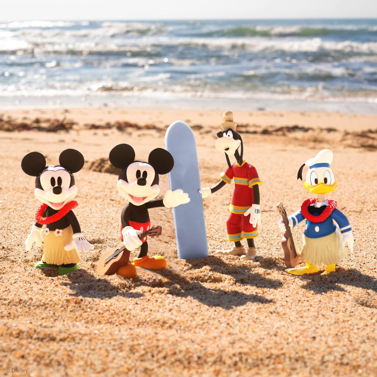 Super7 Disney Mickey & Friends "Donald" Duck Paperino Hawaii Reaction Figure 9Cm