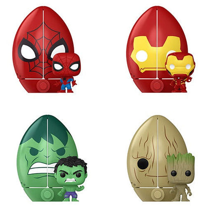 Funko Pop ! Eggs 1Pz Figure Mini Marvel Spider-Man Uovo Di Pasqua (Random)