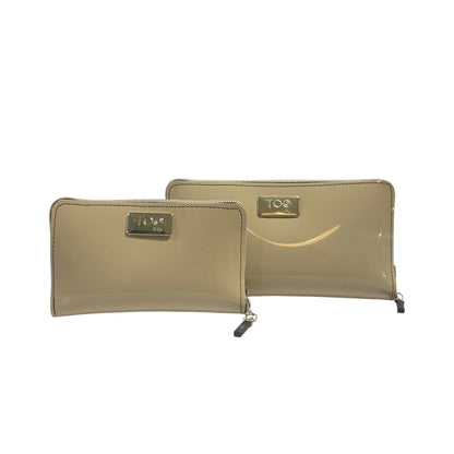 Portafoglio Mini PVC Beige Lucido