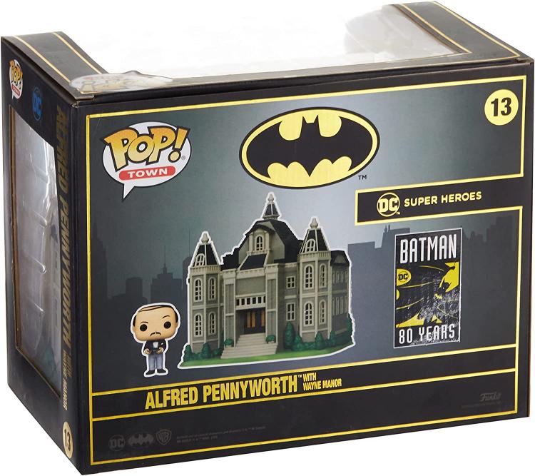 Funko Pop! Town The Batman Alfred Pennyworth mit Wayne Manor 13 Vinylfigur