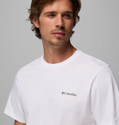 Columbia T-shirt Cotone Biologico CSC™ Logo Uomo 2155011 100 - Bianco