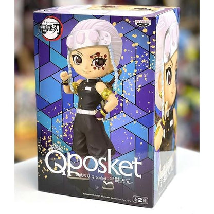 BANPRESTO Q POSKET DEMON SLAYER - TENGEN UZUI VERSION A FIGURE MÄDCHENHAAR ROSA