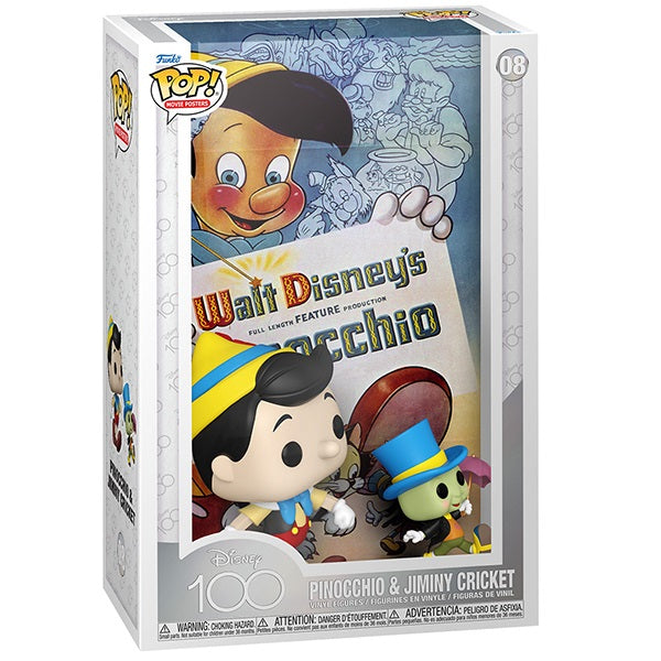 Funko Pop! Disney Movie Poster – Pinocchio & Jiminy Cricket (08) Vinyl-Figur