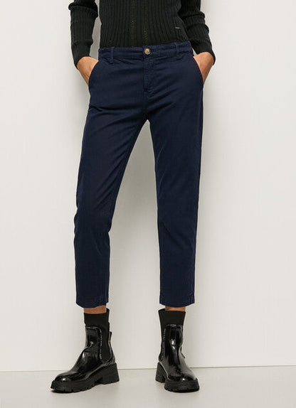 Pepe Jeans Pantalone Chino da donna elasticizzato Maura PL211547YF7R 594 rosso arancio