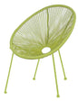 Alba Armchair with PE weave – Metal frame, green